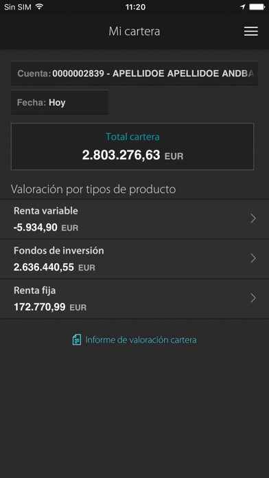 Andbank España Screenshot