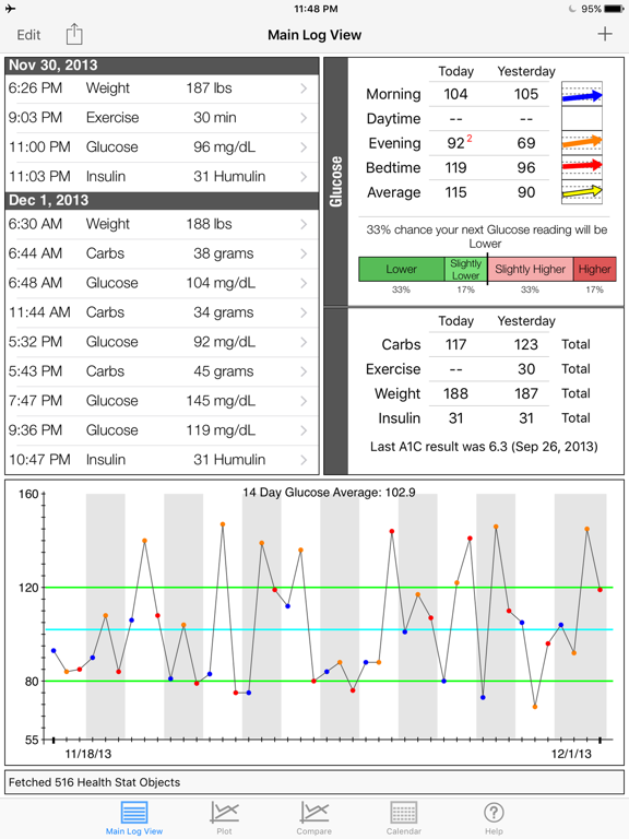 Screenshot #4 pour Health Stats Log