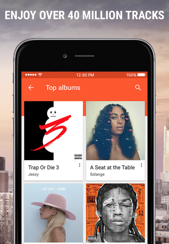 Скриншот из Google Play Music