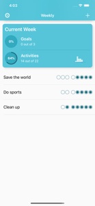 Weekly - Track frequent tasks screenshot #2 for iPhone