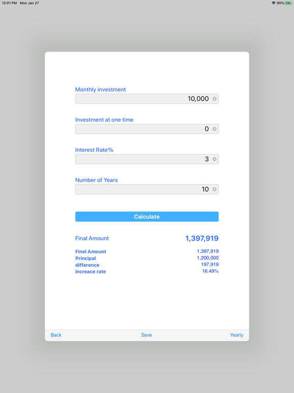 Screenshot #5 pour Compound  calculation