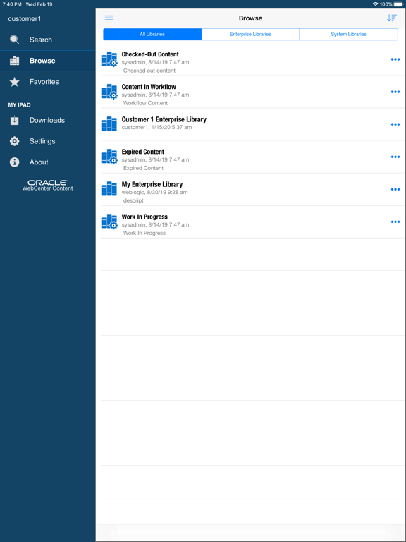 Screenshot #4 pour Oracle WebCenter Content