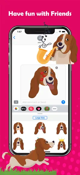 Game screenshot BassetMoji - Basset Emojis hack