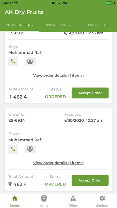 Screenshot #1 pour QuickBuy - Seller App