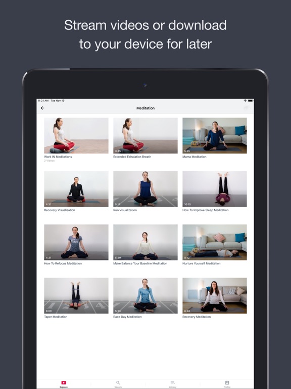 Athletes for Yoga iPad screenshot 4 - Health & Fitness app