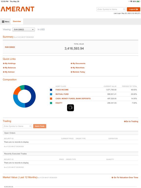 Amerant Investments iPad screenshot 4 - Finance app