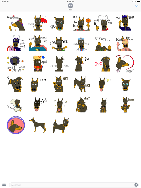 Screenshot #5 pour Doberman Pinscher Dog Sticker