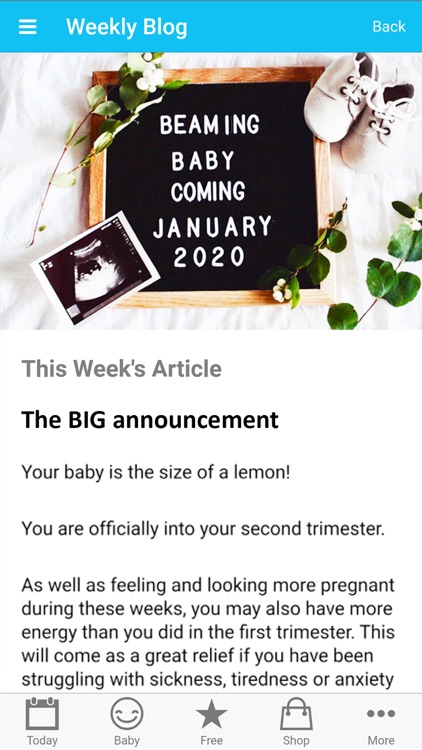 Beaming Baby - Pregnancy App