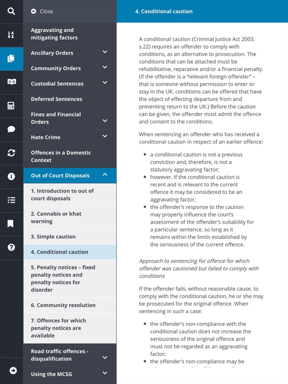Screenshot #5 pour Sentencing Guidelines