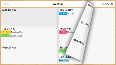Week Calendar + Screenshot