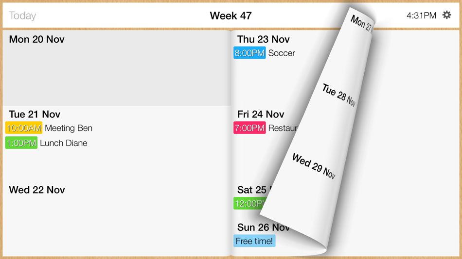 #3. Week Calendar + (iOS) 由: MobilePioneers