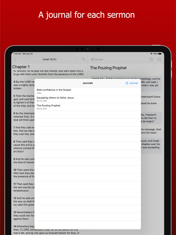 Berean Journal - grow deeper iPad screenshot 5 - Lifestyle app