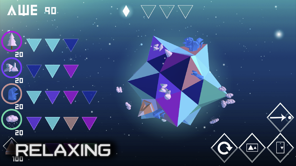 #2. AWE: Relaxing clicker planets (iOS) Podle: Cooking and Publishing