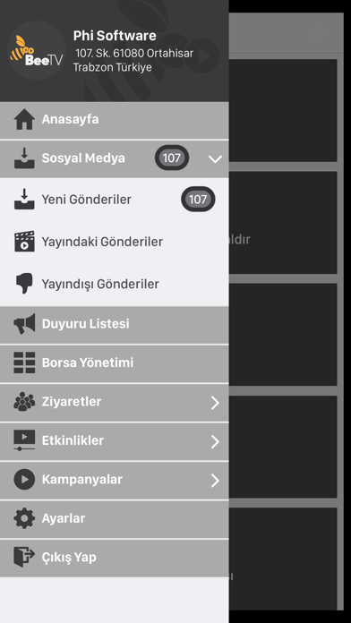 BeeTV Admin Screenshot