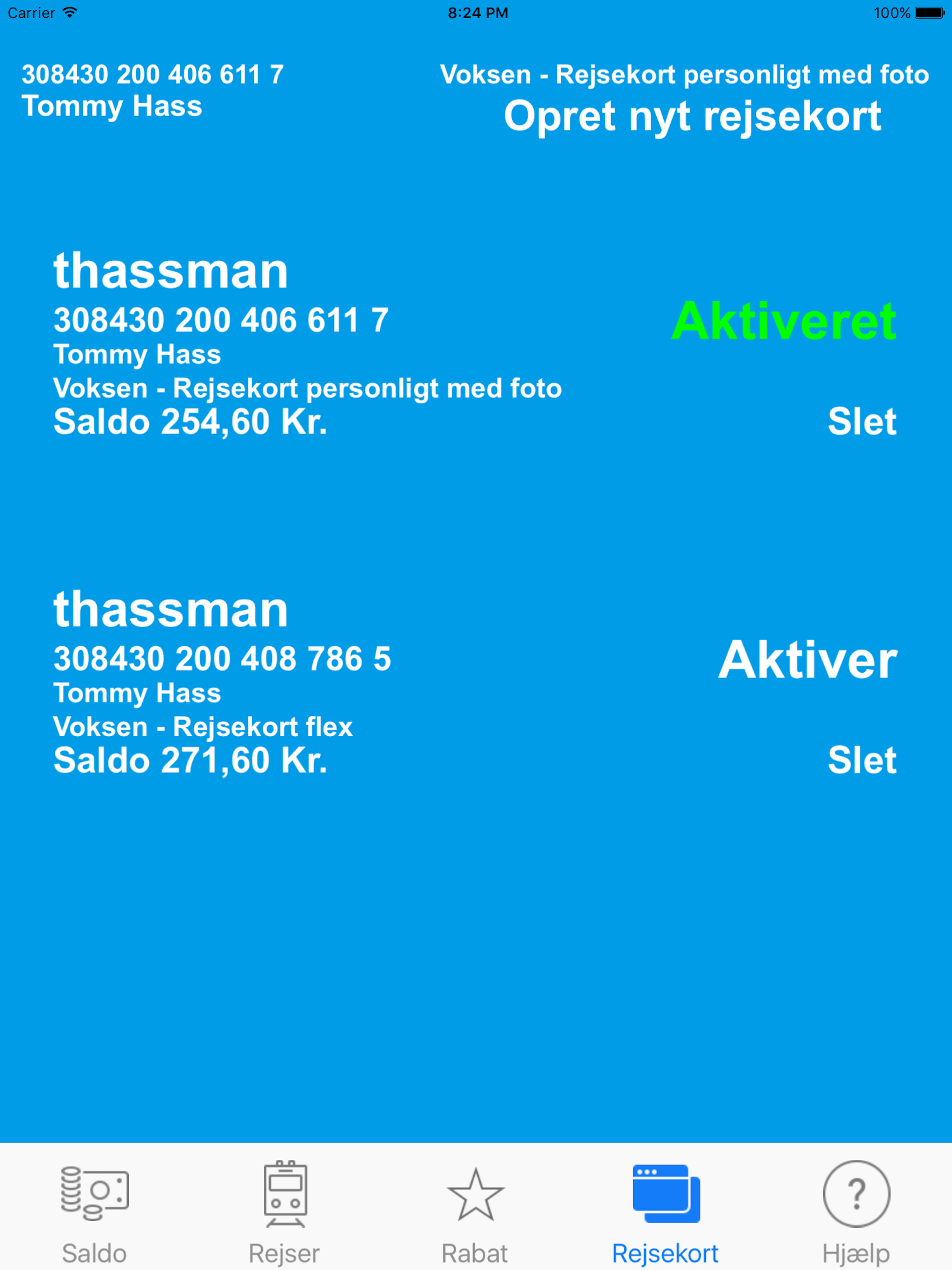 Rejsekort med Bus Tog og Metro