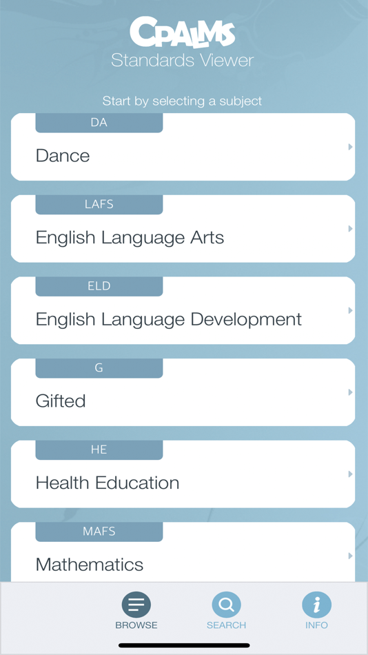 #1. CPALMS Standards Viewer (iOS) 由: CPALMS, Inc.
