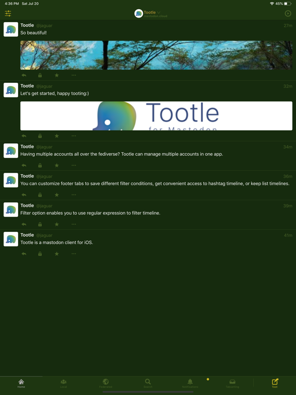Screenshot #5 pour Tootle for Mastodon