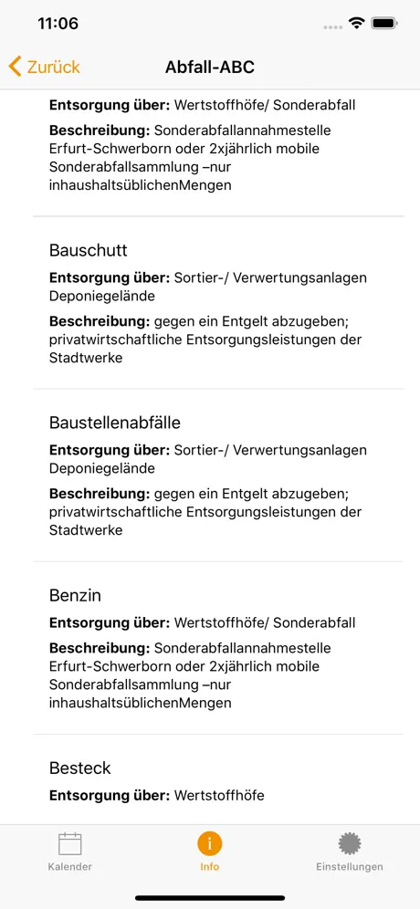 Abfall-App Erfurt