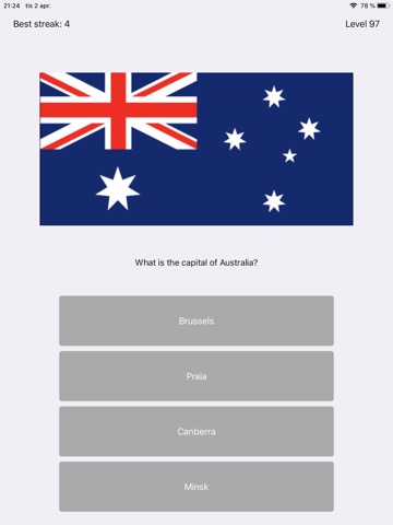 Capital City Quiz World Flagsのおすすめ画像10