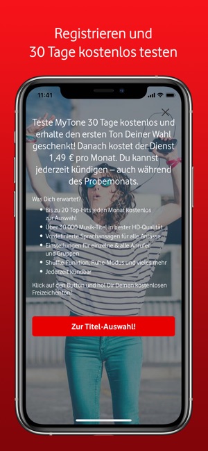Vodafone MyTone im App Store