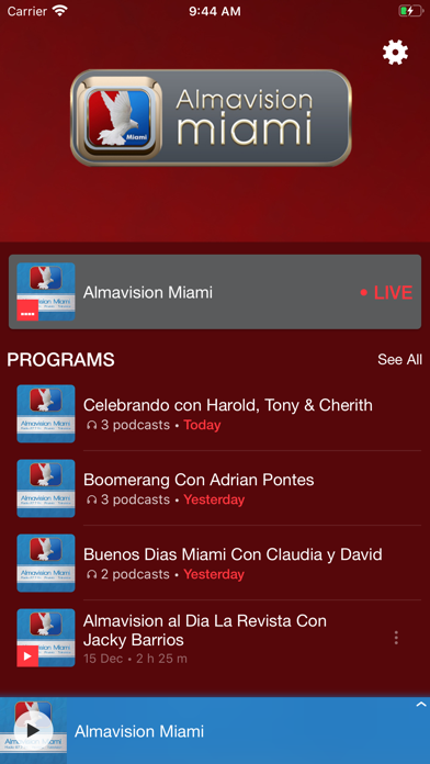 Almavision Miami Radio Screenshot