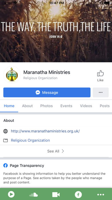 Maranatha Ministries U.K screenshot 2