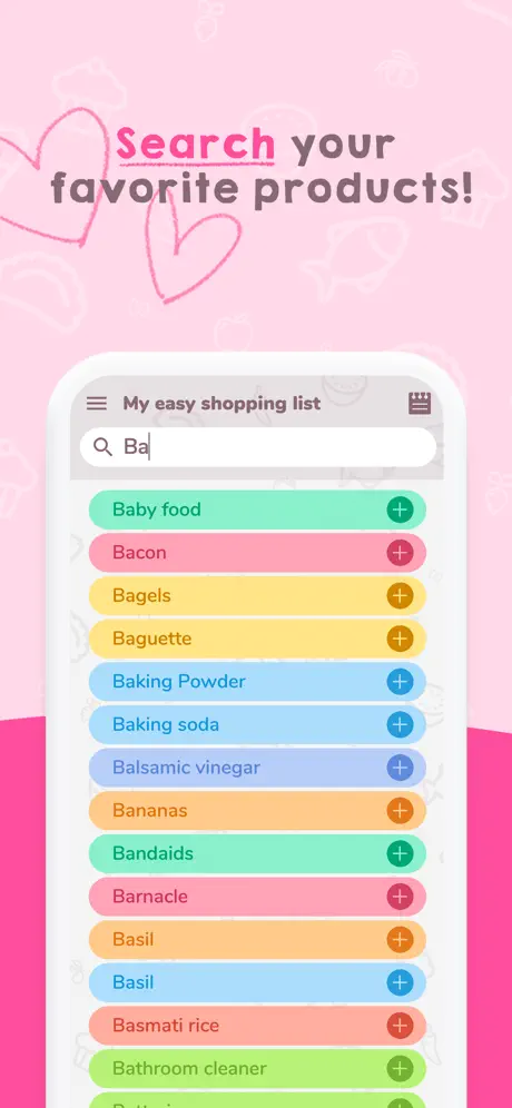 Easy Shopping List.