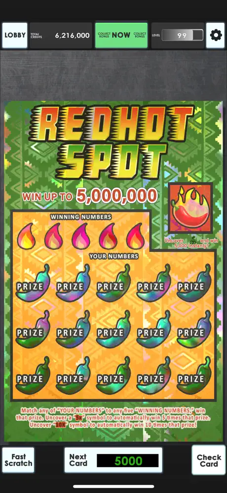 Lucky Lottery Scratchers