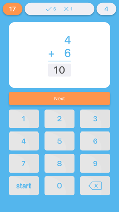 Addition Flash Cards Quiz screenshot 2