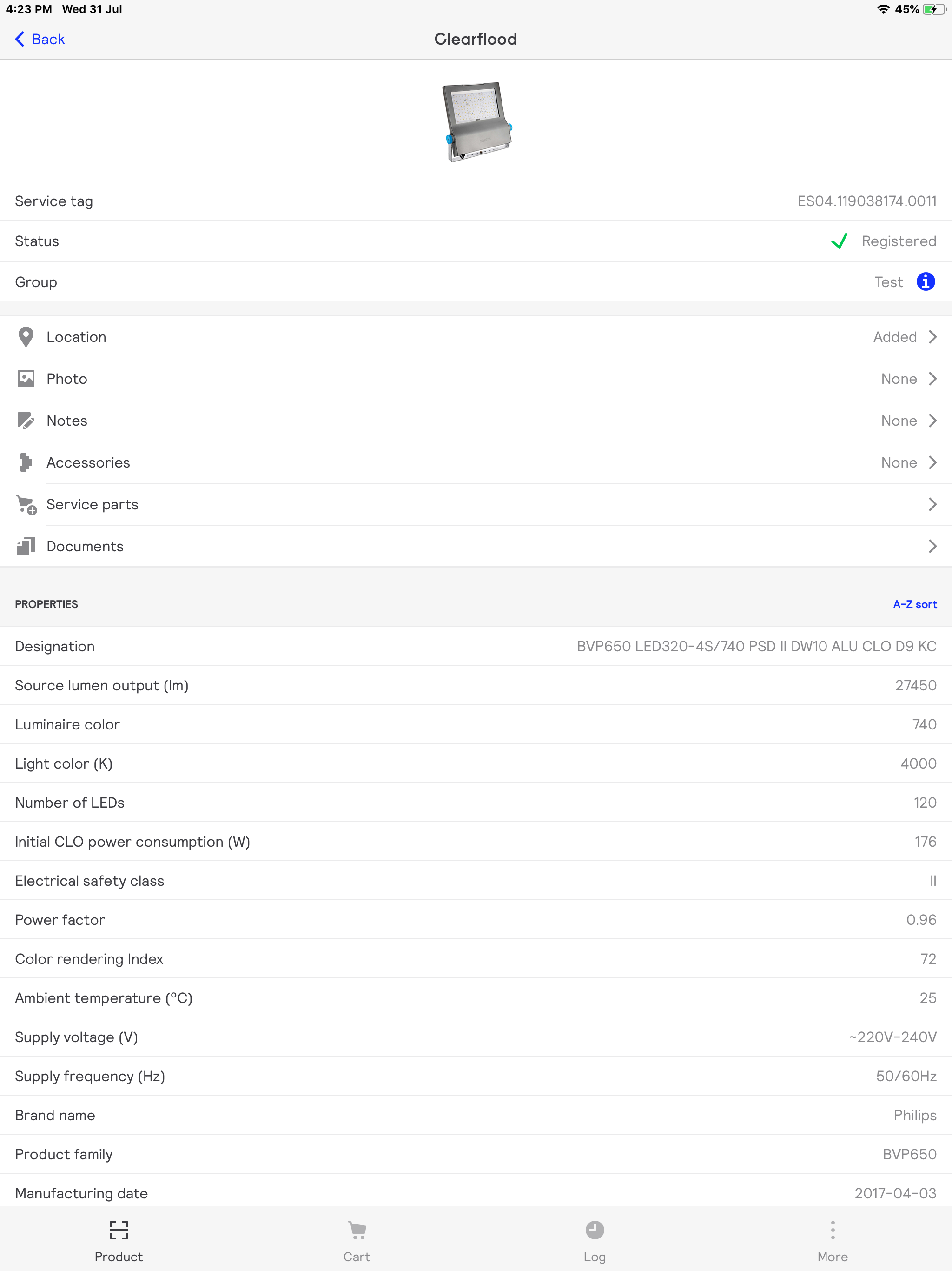 Signify Service tag screenshot 9