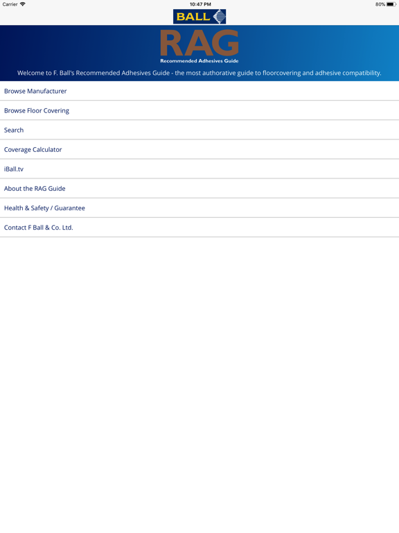 Screenshot #4 pour Recommended Adhesives Guide