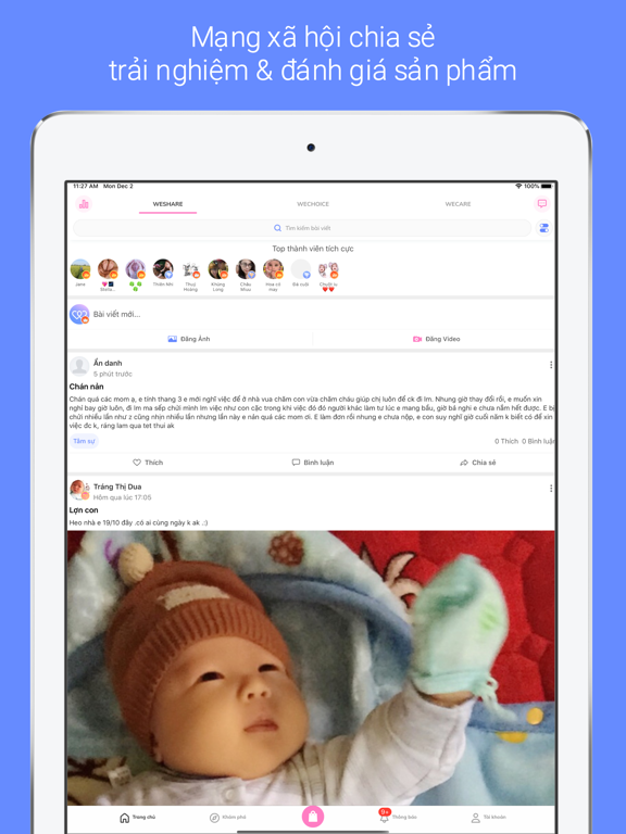 Screenshot #4 pour WECARE Hỏi đáp Review Mua sắm