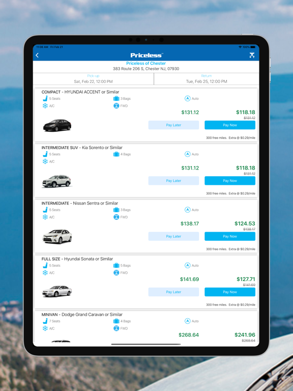 Screenshot #5 pour Priceless Car Rental