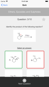 Organic Chemistry Challenge screenshot