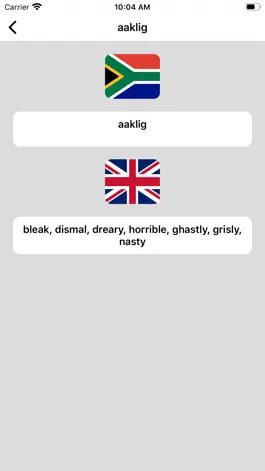 Game screenshot Afrikaans-English Dictionary apk
