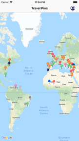Travel Pins: Track Where Been screenshot