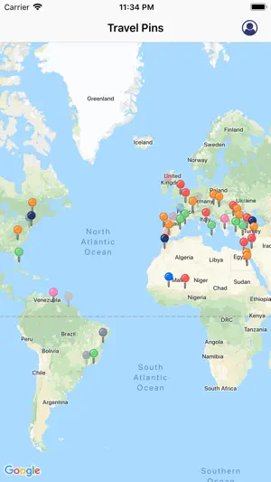 Travel Pins: Track Where Been screenshot 2