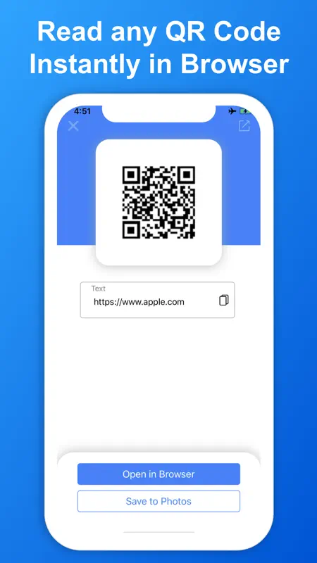 SkyBlueScan: QR Code Scanner screenshot 4 of 4