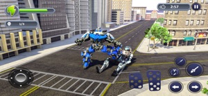 Flying Limo Car Robot War screenshot #5 for iPhone