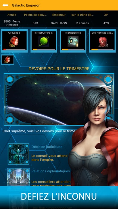 Screenshot #2 pour Galactic Emperor: Jeu RPG