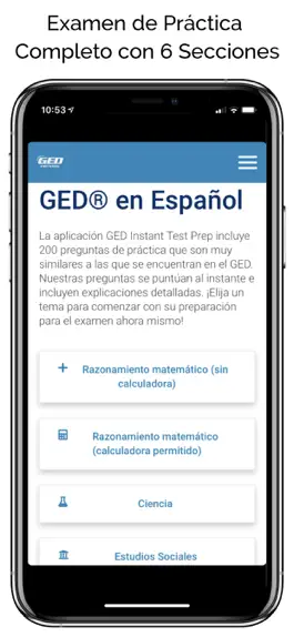 Game screenshot GED® en Español apk