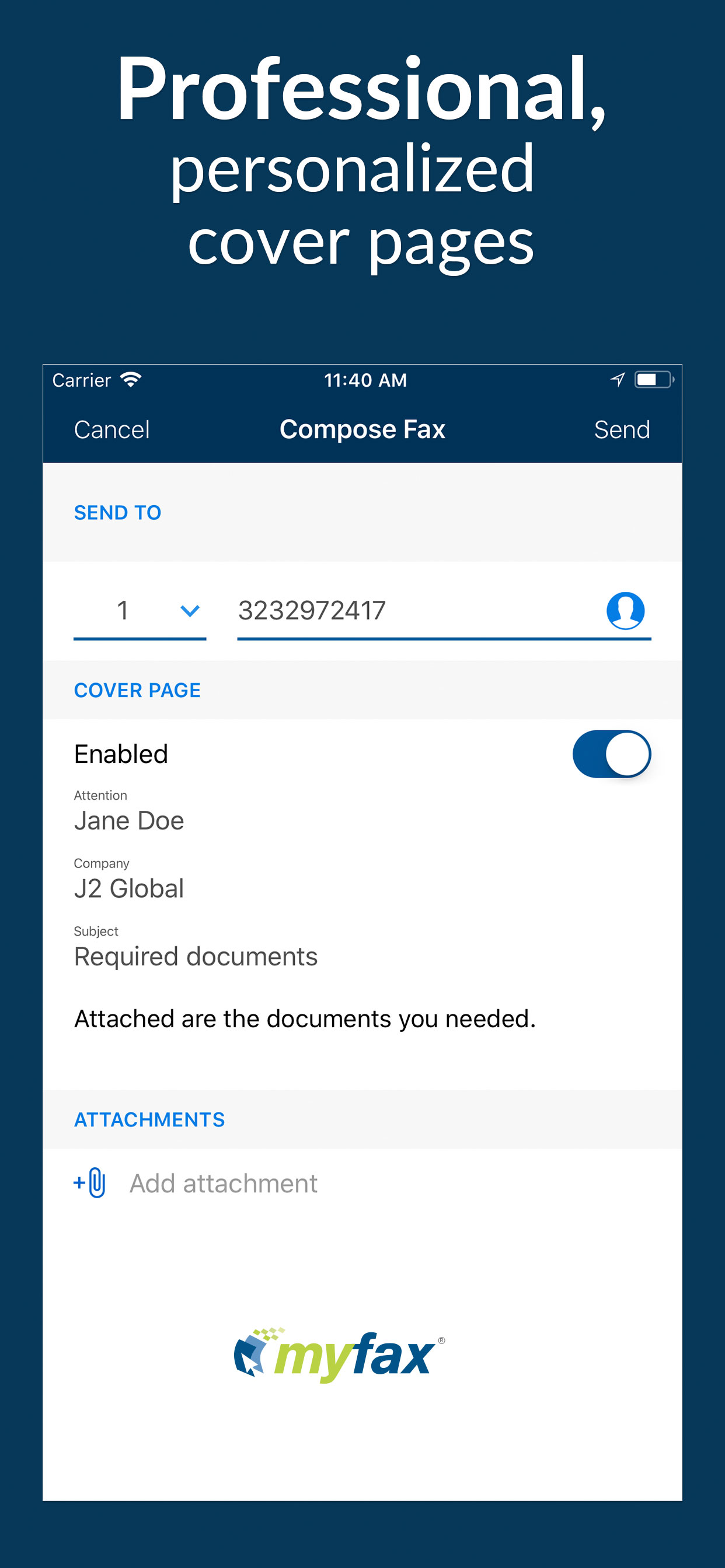 MyFax App–Receive & Send Fax