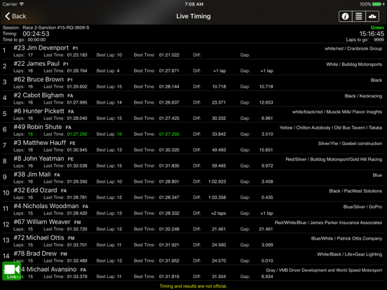 Race Monitor iPad app afbeelding 2