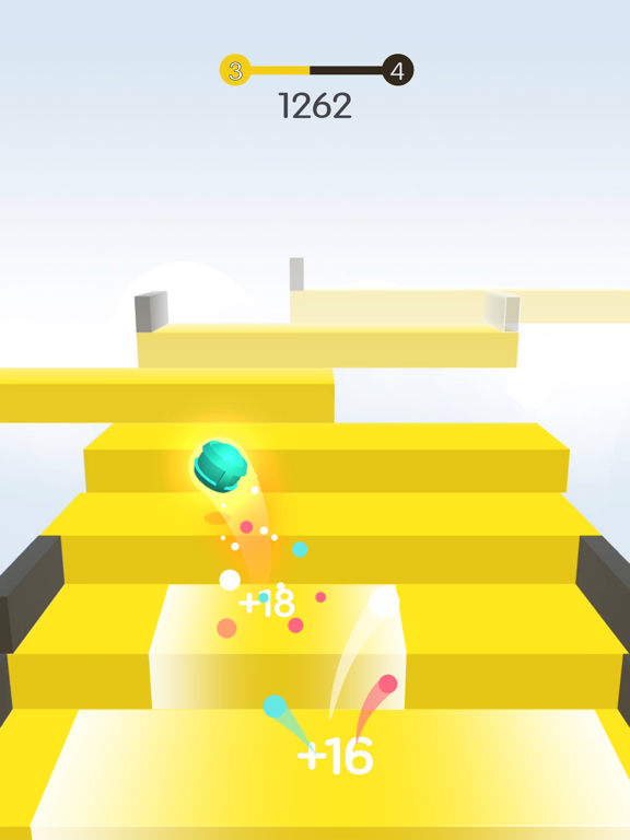 Jump Ball 3D - Colorful Stairs iPad screenshot 4 - Games app