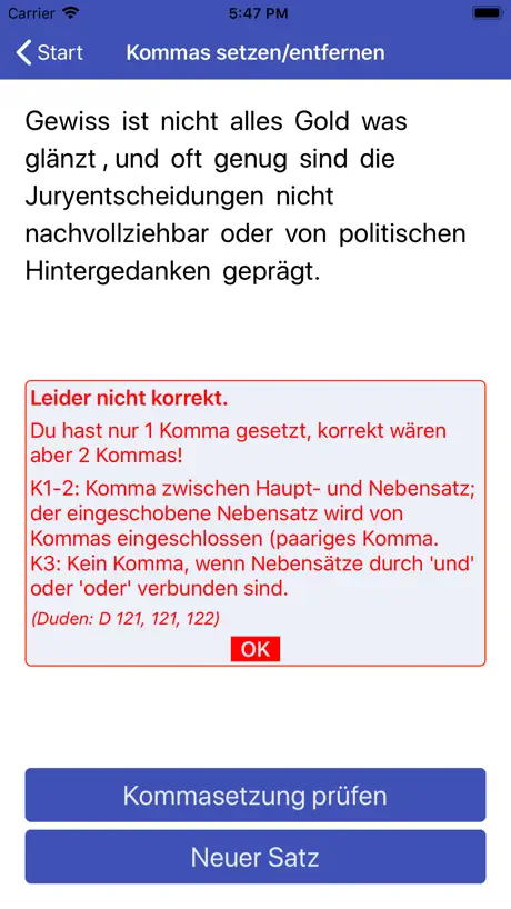 Kommaregeln Deutsch