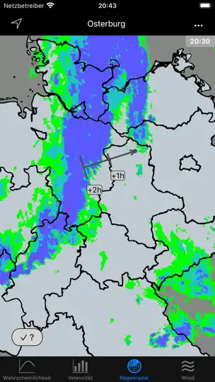 Screenshot von RegenVorschau Pro auf dem iPhone 3