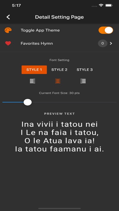 Samoan Hymn Screenshot