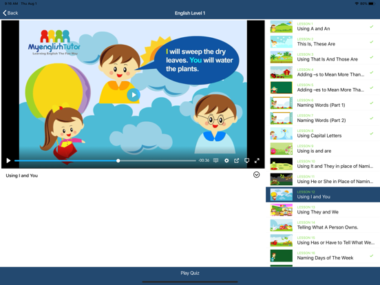 Screenshot #5 pour Myenglishtutor