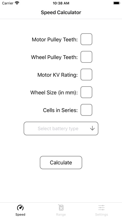 EV Calculator - Speed & Range