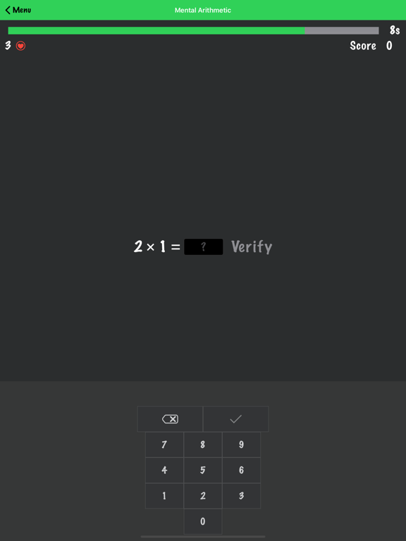 Mental Calculation iPad screenshot